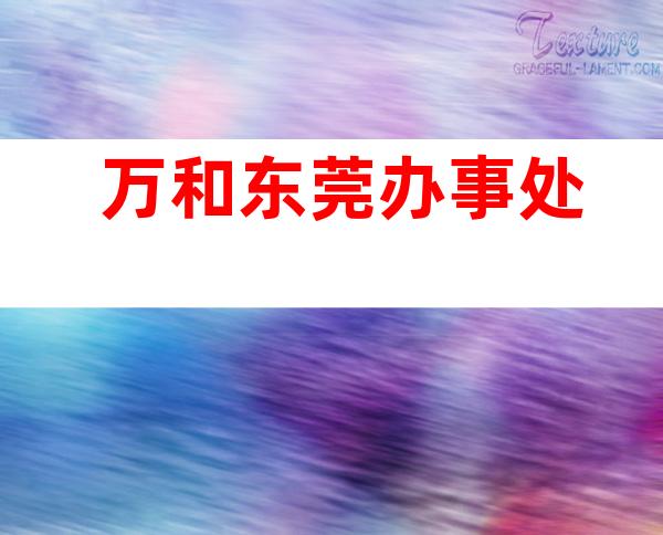 万和东莞办事处