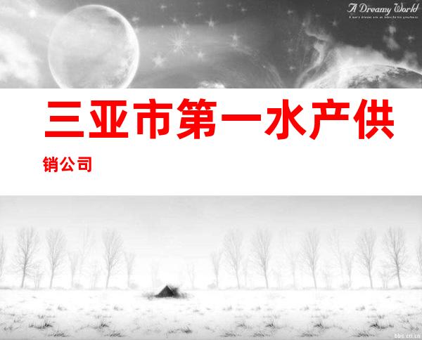 三亚市第一水产供销公司