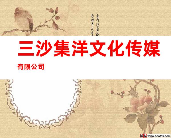 三沙集洋文化传媒有限公司