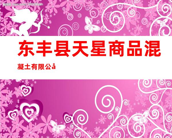 东丰县天星商品混凝土有限公司