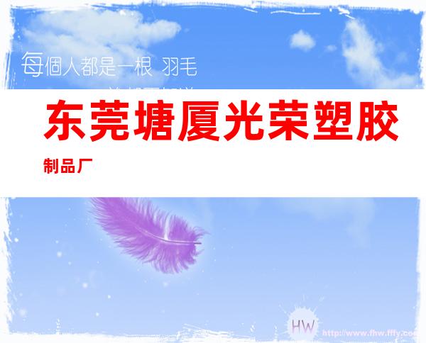 东莞塘厦光荣塑胶制品厂