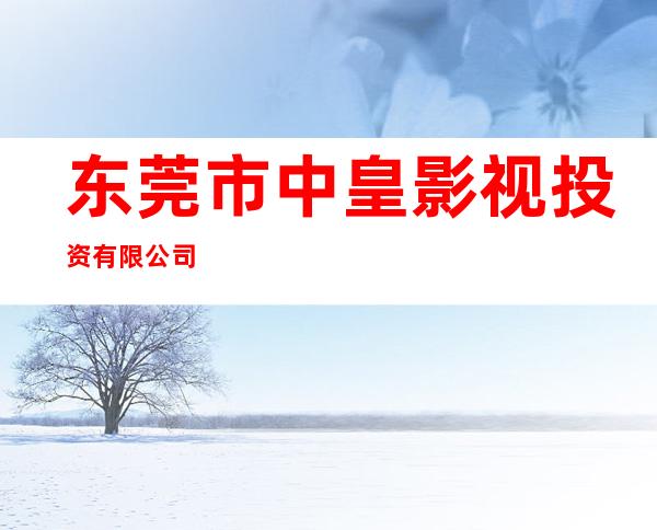 东莞市中皇影视投资有限公司