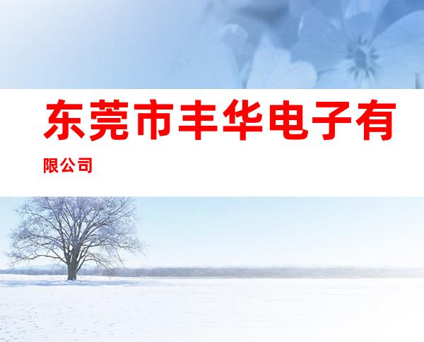 东莞市丰华电子有限公司