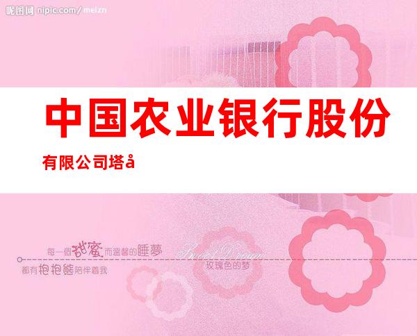 中国农业银行股份有限公司塔城168团支行