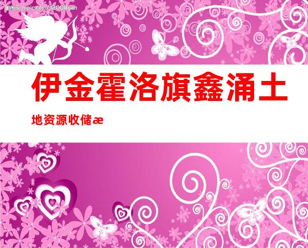 伊金霍洛旗鑫涌土地资源收储投资有限公司