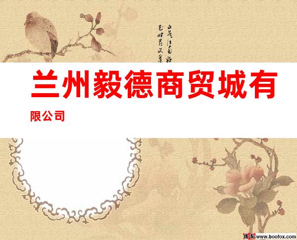 兰州毅德商贸城有限公司