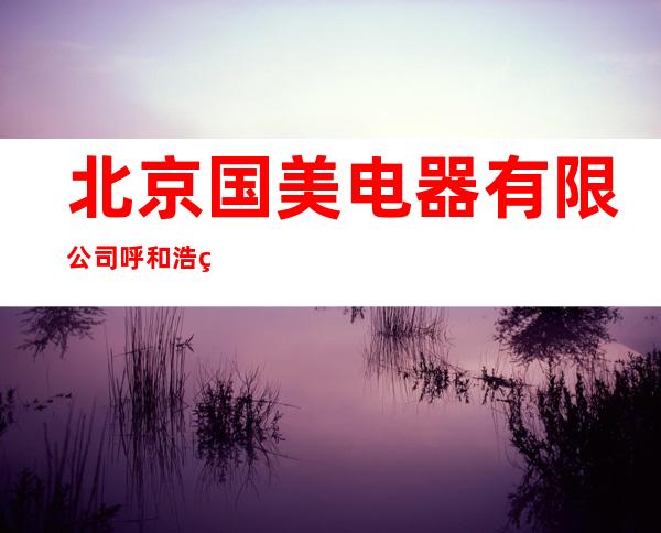 北京国美电器有限公司呼和浩特分公司