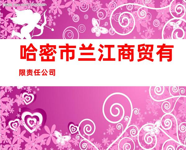 哈密市兰江商贸有限责任公司
