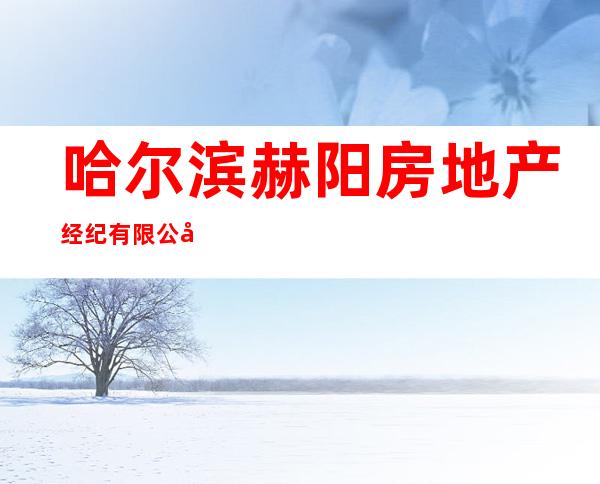 哈尔滨赫阳房地产经纪有限公司