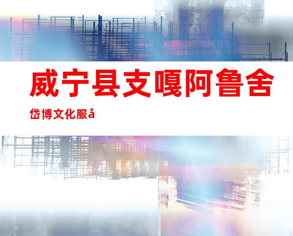 威宁县支嘎阿鲁舍岱博文化服务有限责任公司