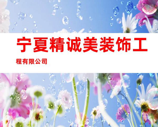 宁夏精诚美装饰工程有限公司