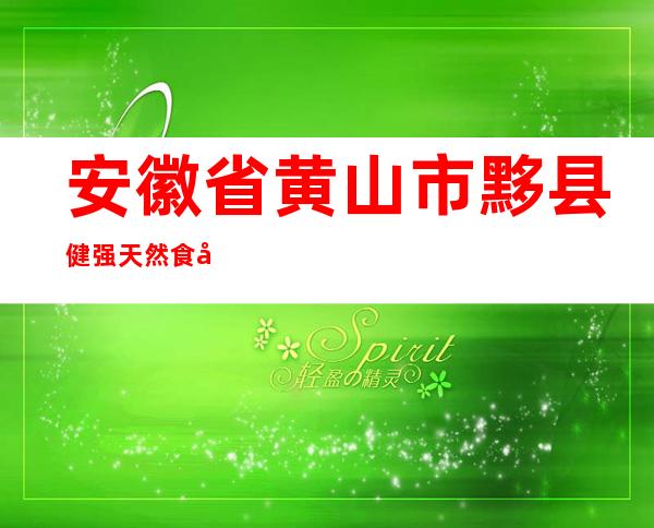 安徽省黄山市黟县健强天然食品厂