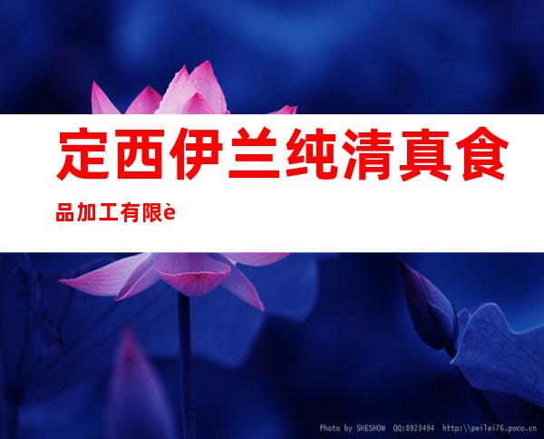 定西伊兰纯清真食品加工有限责任公司