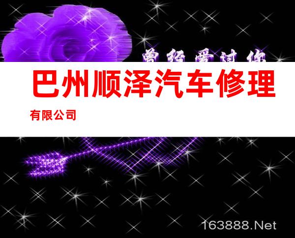 巴州顺泽汽车修理有限公司