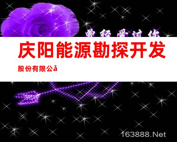庆阳能源勘探开发股份有限公司
