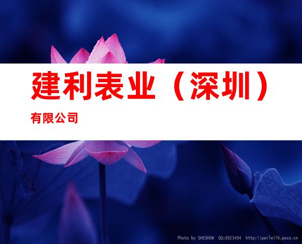 建利表业（深圳）有限公司
