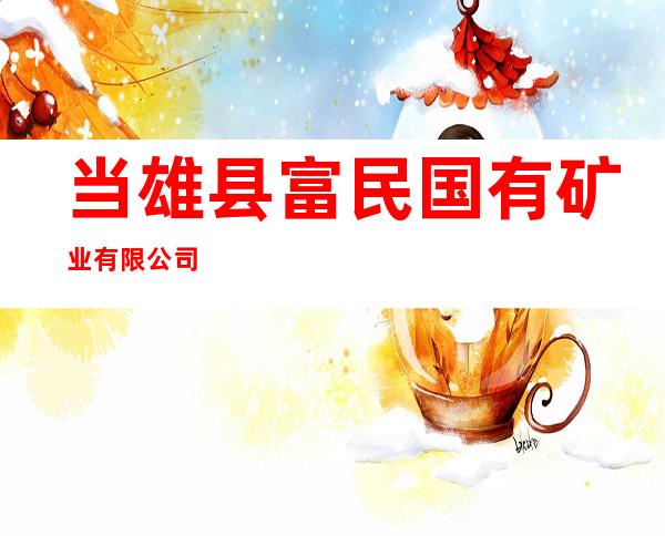 当雄县富民国有矿业有限公司
