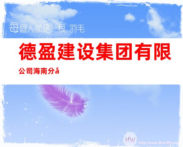 德盈建设集团有限公司海南分公司