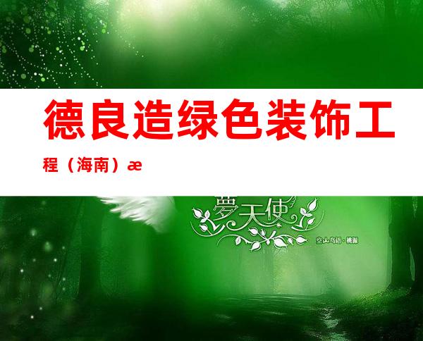 德良造绿色装饰工程(海南)有限公司