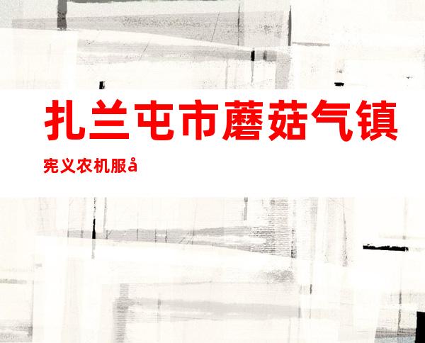 扎兰屯市蘑菇气镇宪义农机服务专业合作社