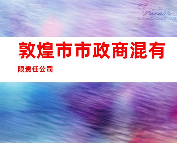 敦煌市市政商混有限责任公司