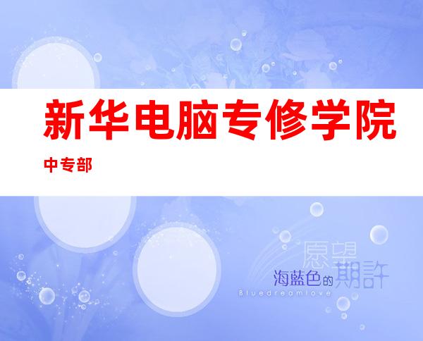 新华电脑专修学院中专部