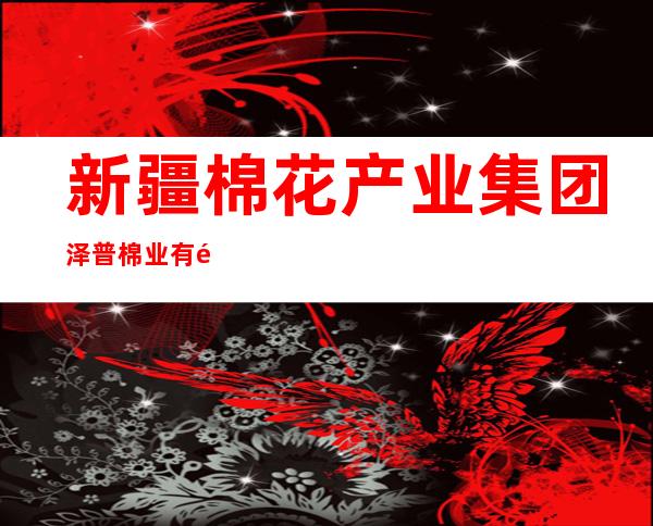 新疆棉花产业集团泽普棉业有限公司