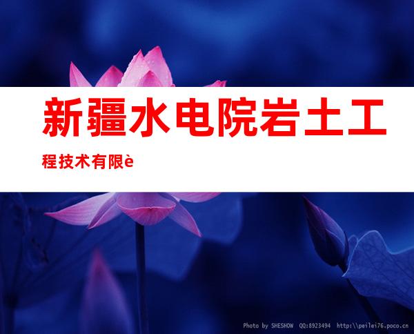 新疆水电院岩土工程技术有限责任公司