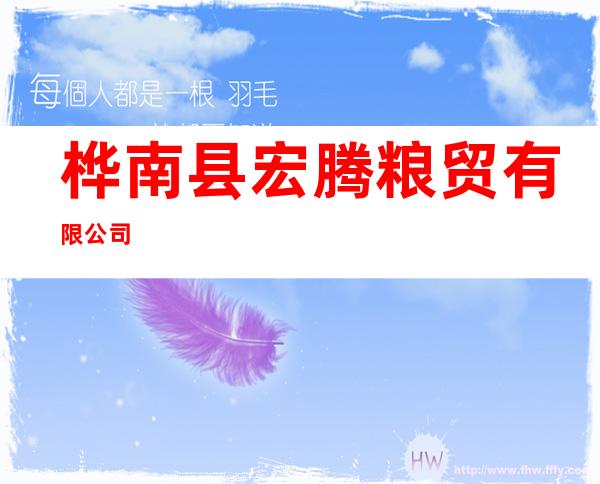 桦南县宏腾粮贸有限公司