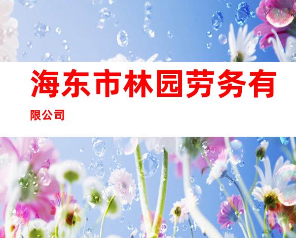 海东市林园劳务有限公司