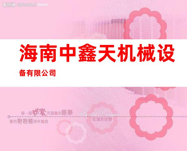 海南中鑫天机械设备有限公司