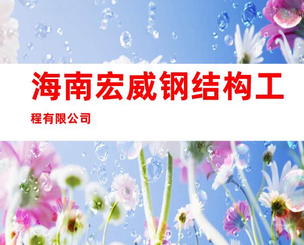海南宏威钢结构工程有限公司