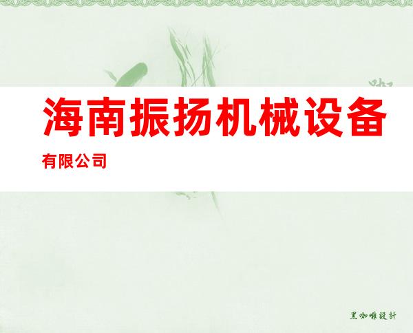 海南振扬机械设备有限公司