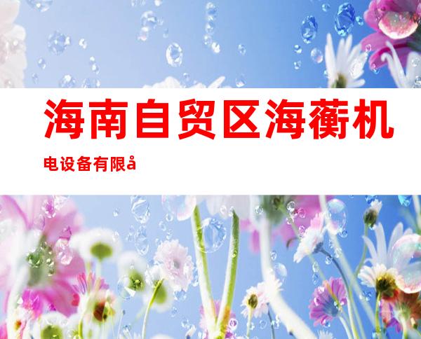 海南自贸区海蘅机电设备有限公司