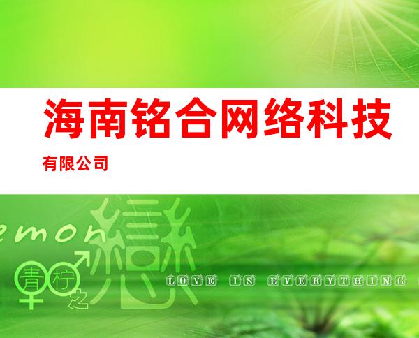 海南铭合网络科技有限公司