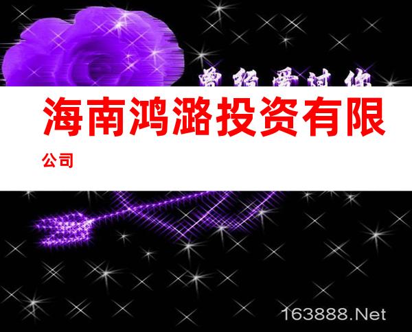 海南鸿潞投资有限公司