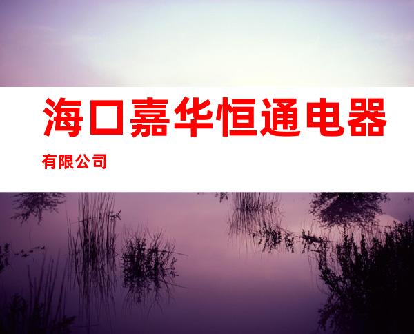 海口嘉华恒通电器有限公司