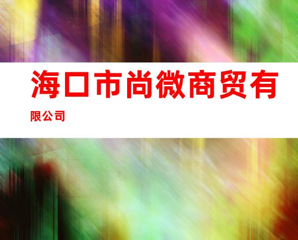 海口市尚微商贸有限公司