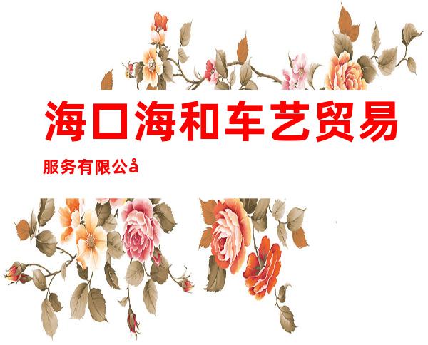海口海和车艺贸易服务有限公司