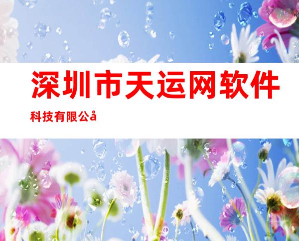 深圳市天运网软件科技有限公司