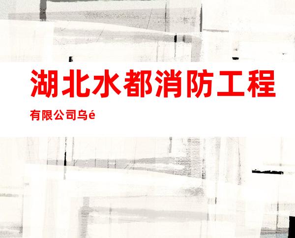 湖北水都消防工程有限公司乌鲁木齐分公司