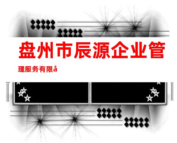 盘州市辰源企业管理服务有限公司