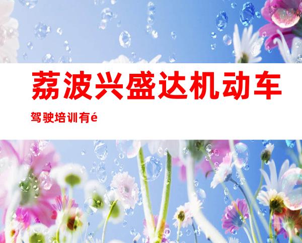 荔波兴盛达机动车驾驶培训有限公司