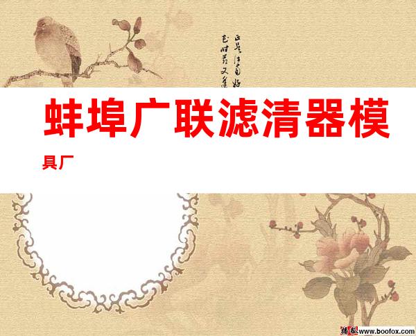蚌埠广联滤清器模具厂