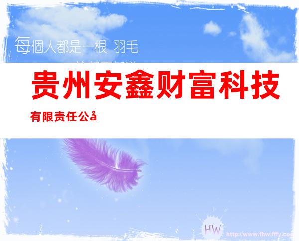 贵州安鑫财富科技有限责任公司