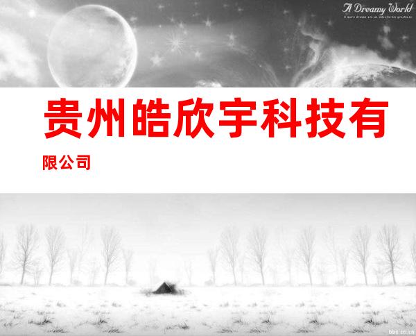 贵州皓欣宇科技有限公司