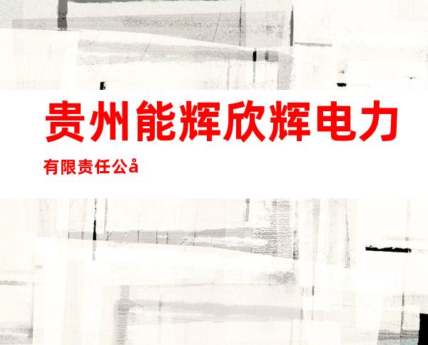 贵州能辉欣辉电力有限责任公司