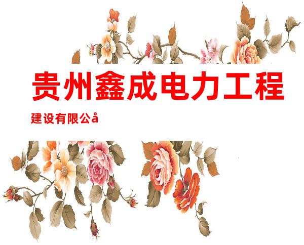 贵州鑫成电力工程建设有限公司