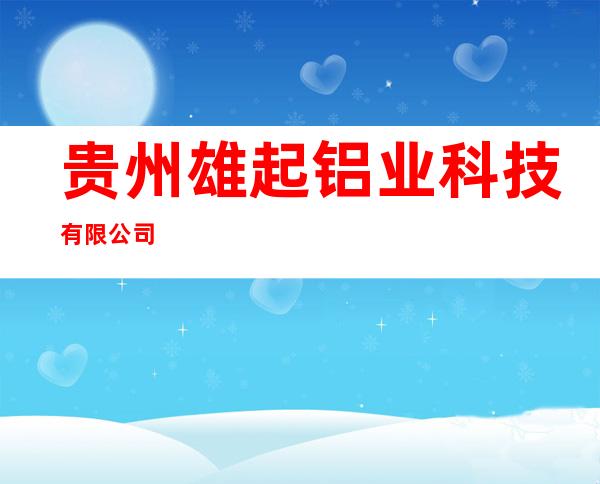 贵州雄起铝业科技有限公司