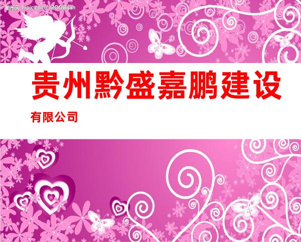贵州黔盛嘉鹏建设有限公司